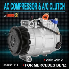 A/C Compressor Fits Mercedes-Benz Models 03-12 7SEU17C R350 R500 ML350 ML500 GL320 GL450 GL550 0022301211 0022306711