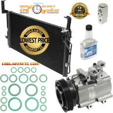 New A/C Compressor Kit w/ Condenser KT 4793A - For Santa Fe 9770126350 9770139881 9770139882