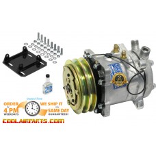 Porsche 911 (1984-89) From York to SANDEN Rotary Conversion A/C AC Air Conditioner Compressor Kit - NEW