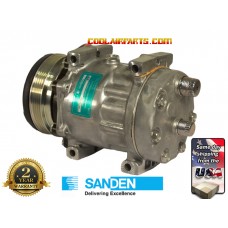 NEW SANDEN OEM 8279 AC Compressor Ford New Holland Case IHTractor 87519620 T4020,T4020V 87519620 C1106-7036T 1706-7029