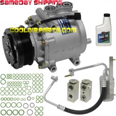 2002 - 2006 Ford Expedition NEW A/C Compressor without rear AC 1L2Z19703DA 15-21481 15-21486 15-21155 YC-2493 3L2Z19V703AA